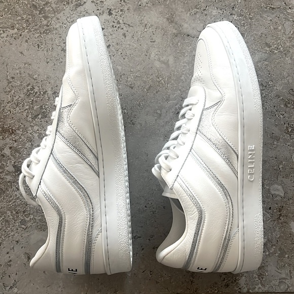 Celine Low Wave Lace-Up Sneaker, Optic White/Silver Size 41 in Box +DustBag $750 - Picture 6 of 16